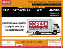 Tablet Screenshot of coresaretropartes.com
